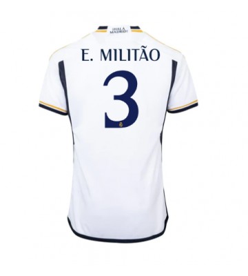 Real Madrid Eder Militao #3 Replika Hjemmebanetrøje 2023-24 Kortærmet
